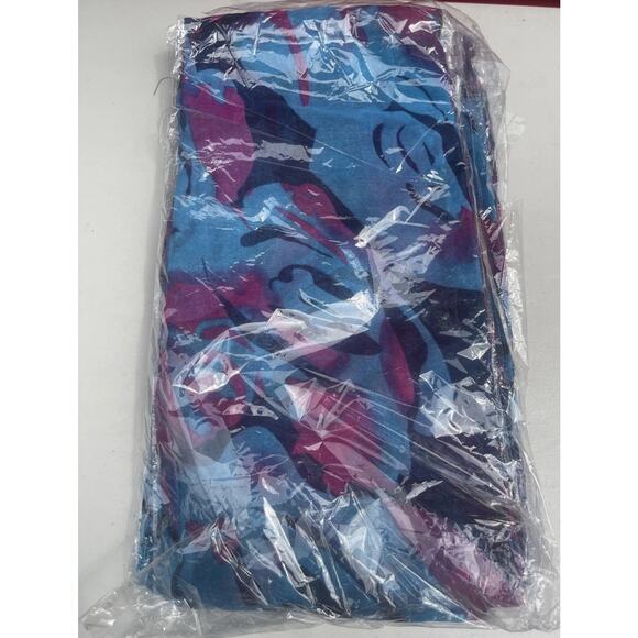 10x Vibrant Multicolor Head Scarf Shawl Wrap – Blue, Pink & Black Abstract Print - Picture 3 of 3